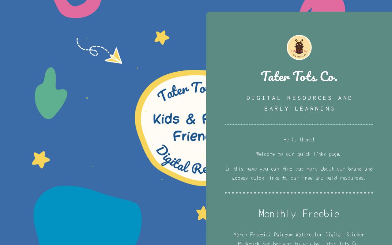Tater Tots Co. Stationery